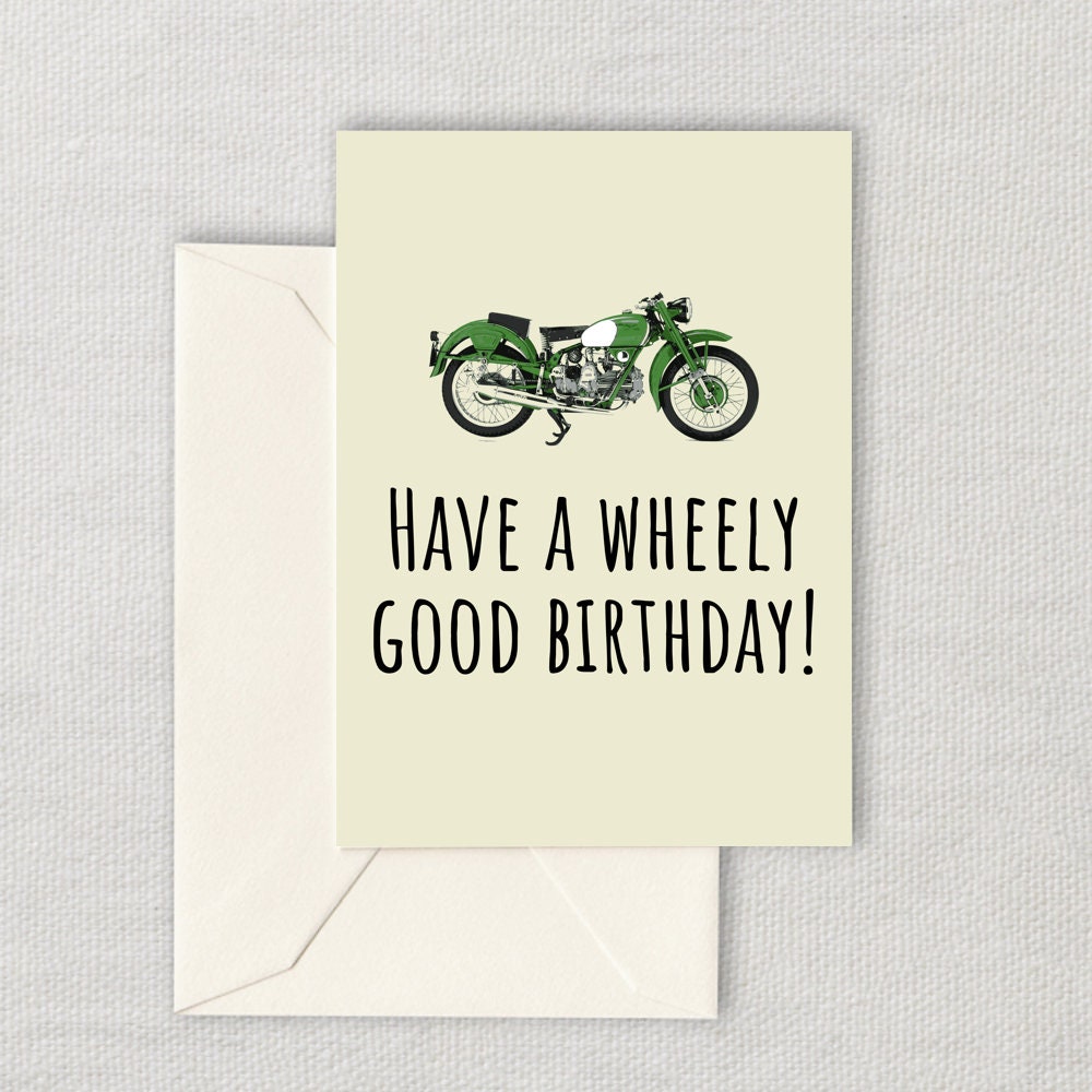 Free Printable Motorcycle Birthday Cards