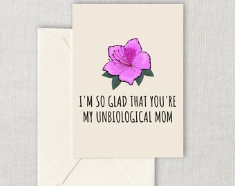 Funny Stepmother Printable Card Mother's Day Card | Etsy