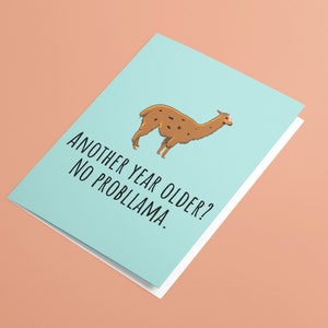 Funny Llama Printable Card - Llama Birthday Card - Llama Lover Card ...