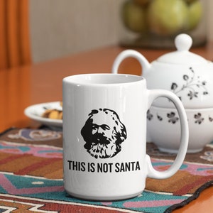 Funny Karl Marx Mug Marxist Present idea Sociology Gift Philosophy Gift This Is Not Santa imagen 3