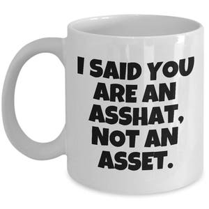 Funny Accounting Mug - Accountant Gift Idea - You Are An Asshat - Office, Coworker Present - Sarcasm Gift image 7