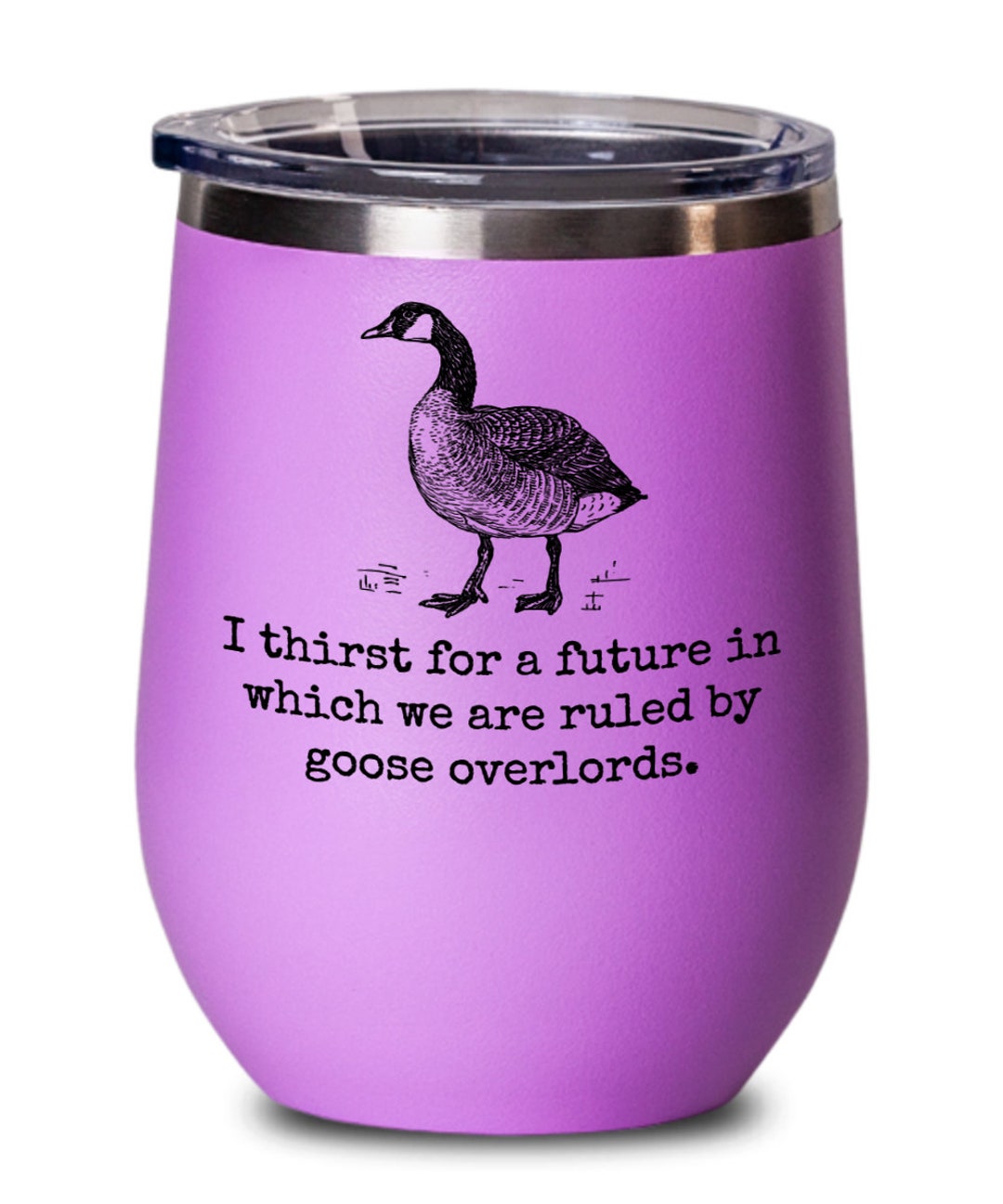 Funny Goose Gift Geese Wine Tumbler Canadian Goose Gifts Etsy