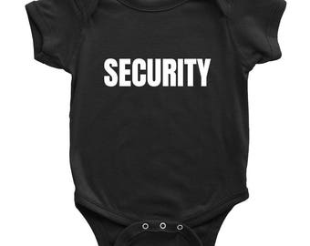 Cute Baby One-piece - Adorable Baby Shirt - Security - Security Guard Baby One-piece - Baby Shower Or First Birthday Gift