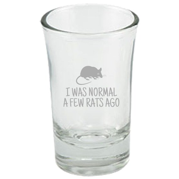 Funny Rat Shot Glass Rat Lover Gift Idea Rat Owner Present Etsy