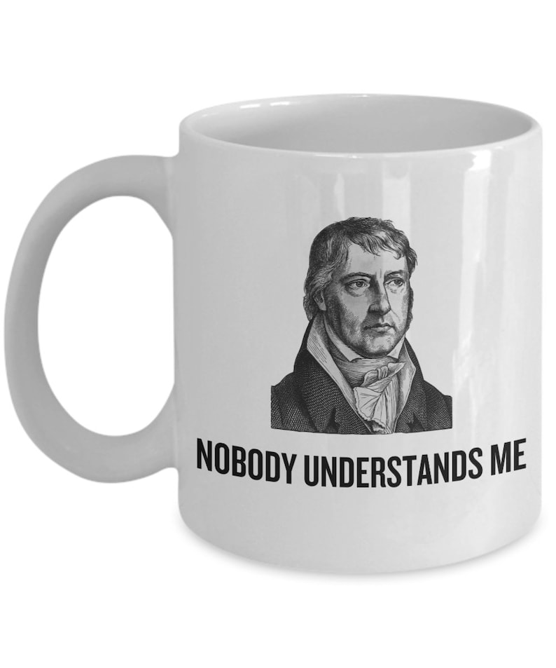 Taza de Filosofía Divertida Idea de Regalo de Estudiante de Filosofía Regalo de Profesor de Filosofía Parodia de Hegel Nadie me entiende imagen 7