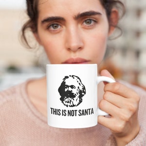 Funny Karl Marx Mug Marxist Present idea Sociology Gift Philosophy Gift This Is Not Santa imagen 6