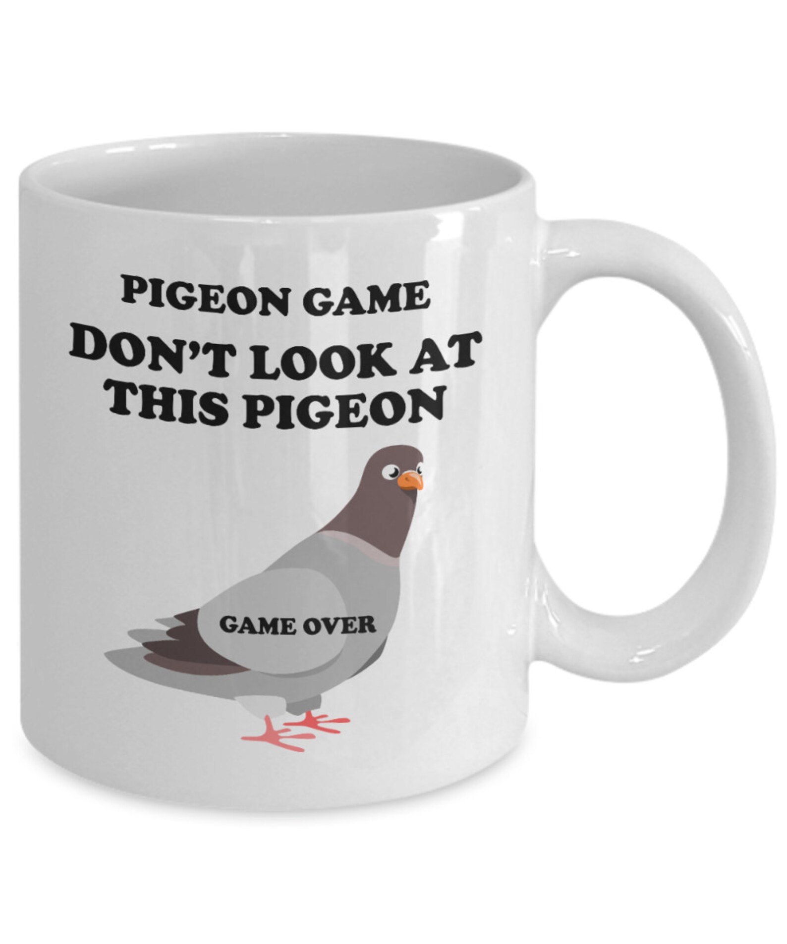 Funny Pigeon Mug Pigeon Coffee Mug Cool Pigeon Gift Etsy