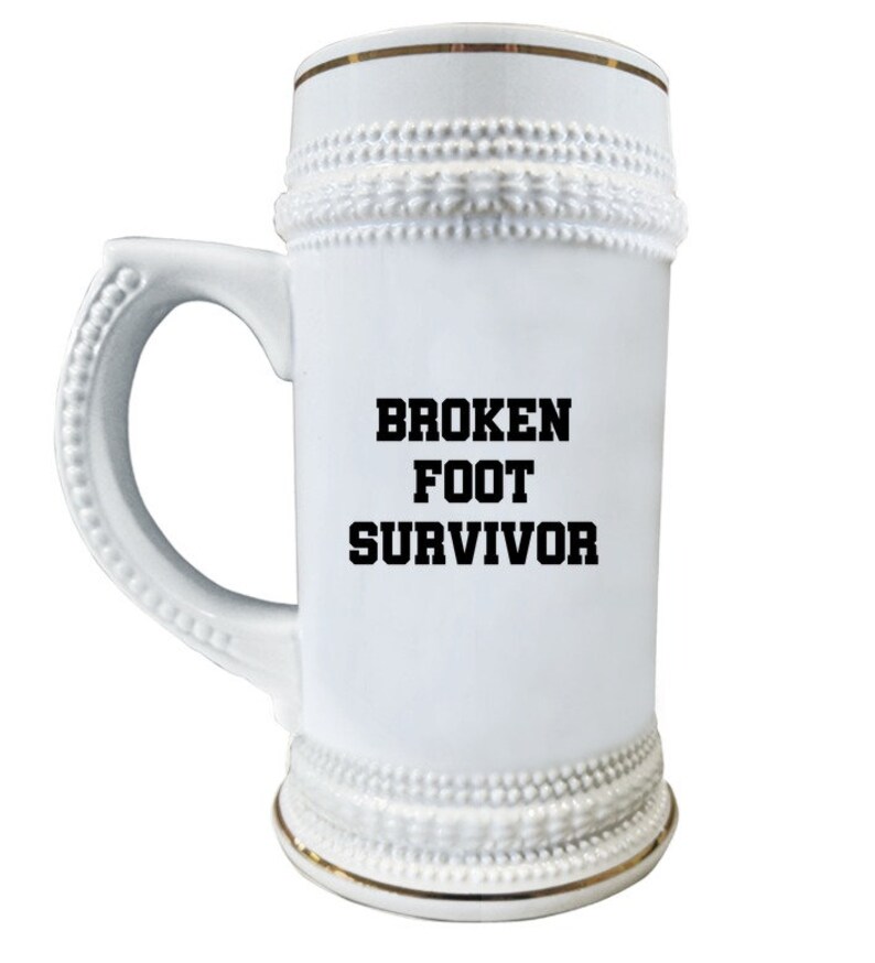 Broken Foot Gift Funny Get Well Gift Broken Foot Survivor Etsy