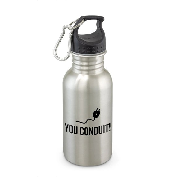 Funny Electrician Stainless Steel Water Bottle – You Conduit