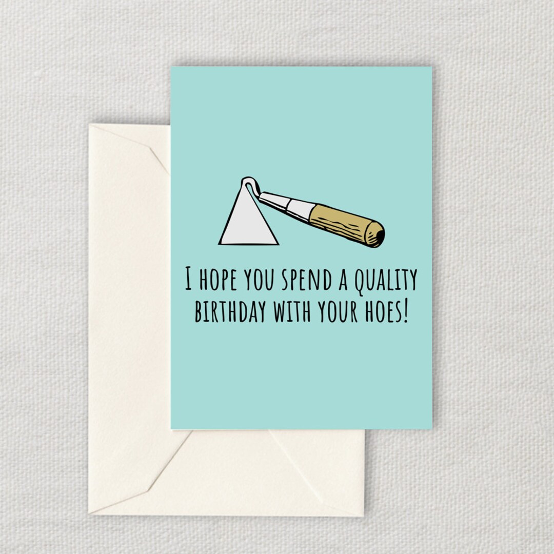 Printable Gardener Birthday Card - Gardening Birthday Card - Funny ...