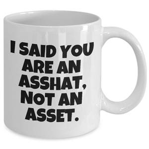 Funny Accounting Mug - Accountant Gift Idea - You Are An Asshat - Office, Coworker Present - Sarcasm Gift image 8