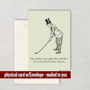 Drôle de carte de golf - Carte d’anniversaire de golf - Carte de joueur de golf - Cartes de vœux de golf - Trouvez vos balles