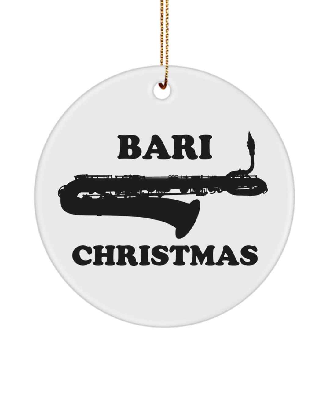 Baritone Sax Ornament Baritone Saxophone Saxophonist Gift Bari
