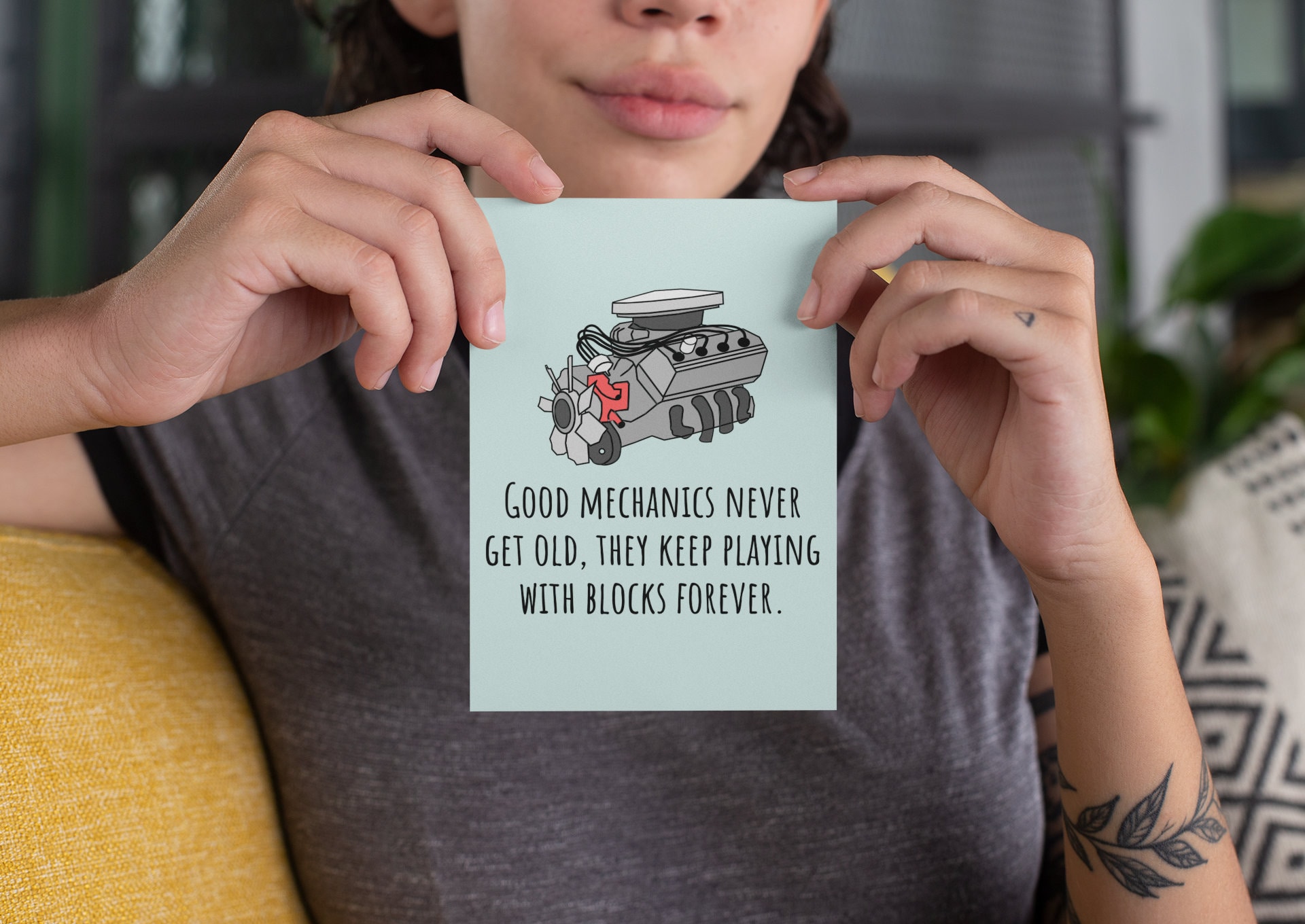 Printable Mechanic Birthday Card Funny Mechanic Greeting - Etsy
