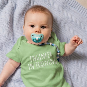 Cute Engineer Baby Shirt Engineer Baby One-piece Baby Bodysuit Engineer In Training Baby Shower Gift First Birthday image 5