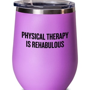 Physiotherapie Weinbecher - Physiotherapeut Geschenk - Lustiges Physiotherapeut Weinglas - rehabulös