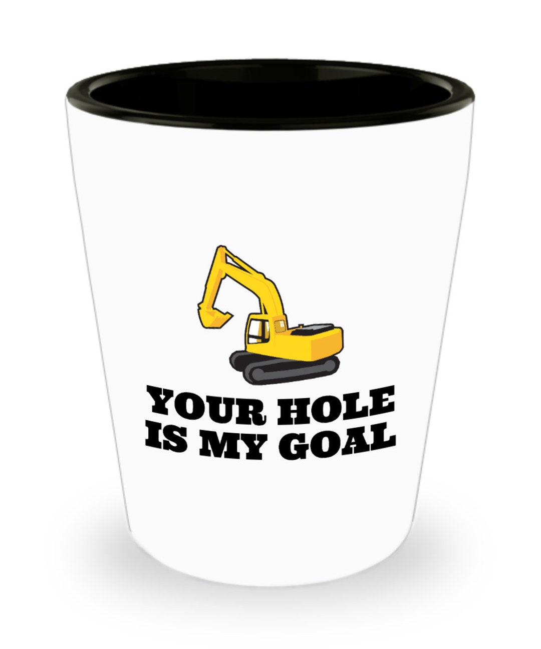 Excavator Shot Glass - Excavator Operator Gift - Heavy Equipment ...