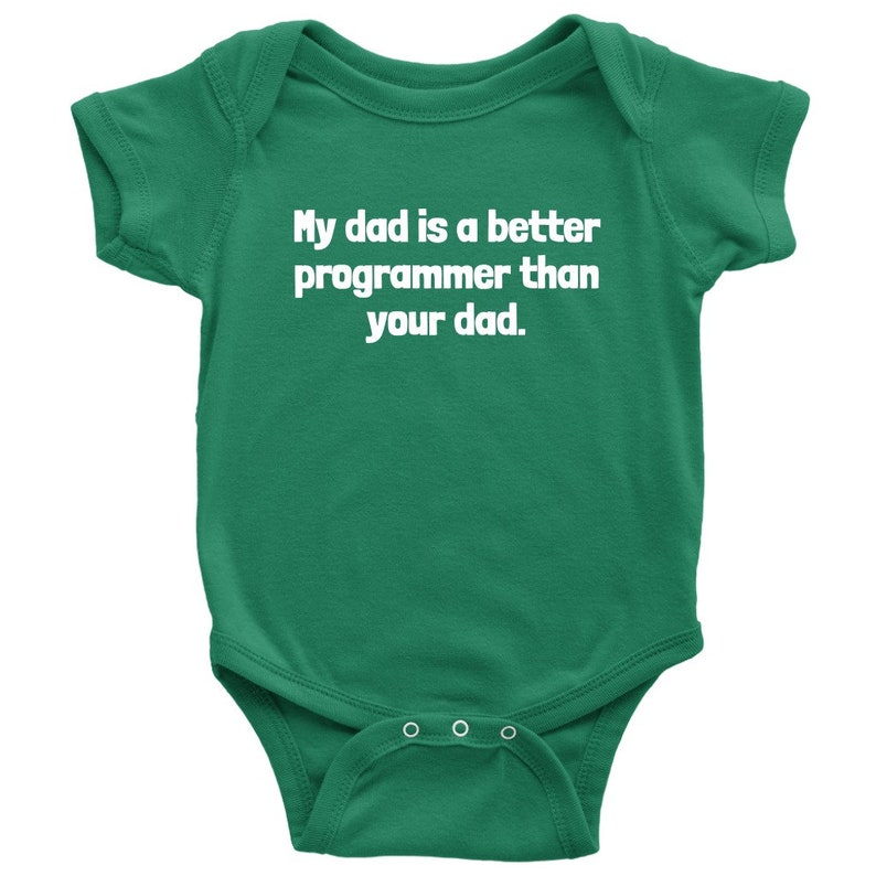 Coder Dad Design Cute Programmer Baby Shirt - Coder Baby One-piece - Programmer Bodysuit ...