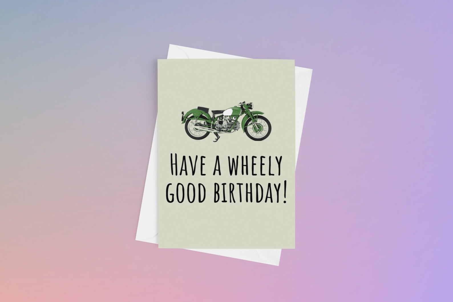 Printable Motorcycle Birthday Card Biker Birthday Card - Etsy