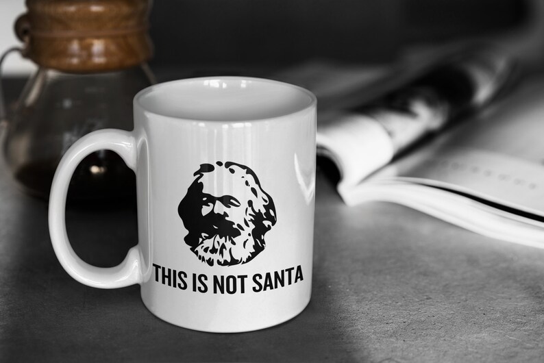 Funny Karl Marx Mug Marxist Present idea Sociology Gift Philosophy Gift This Is Not Santa imagen 4