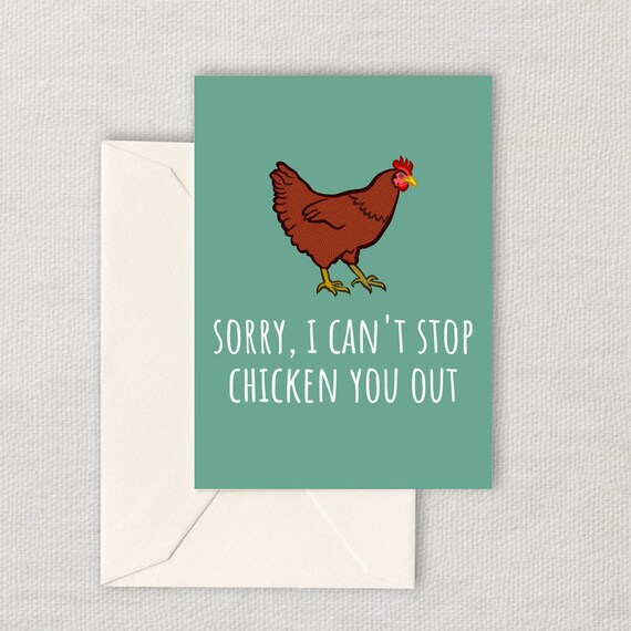 Girlfriend Card Chicken You Out Boyfriend Card Anniversary Card Funny Valentine Card