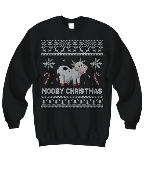 cow christmas sweater