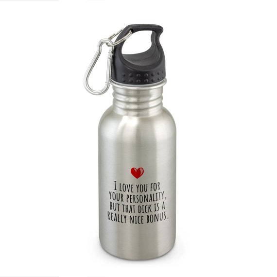 Funny Adult Love Gift Sexy Gift for Loved One Water Bottle