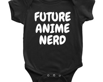Anime Baby One-piece - Future Anime Nerd - Cute Anime Baby Bodysuit - Many Sizes And Colors - Anime Baby Gift Idea - Baby Shower