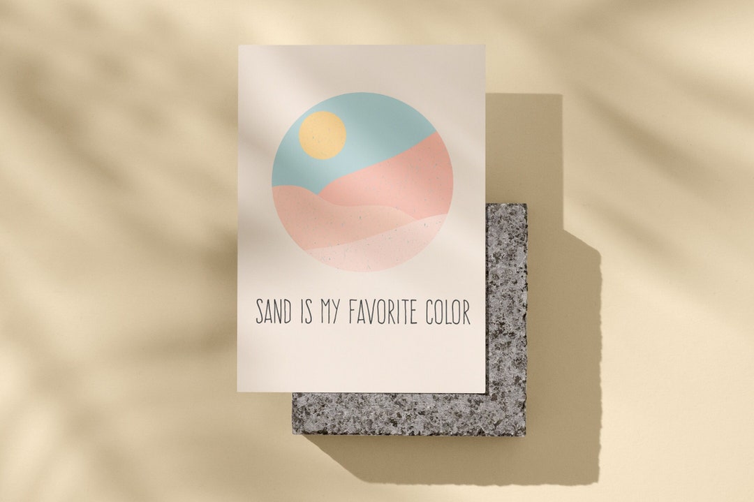 Desert Printable Card Desert Gifts for Desert Lovers Wandering and