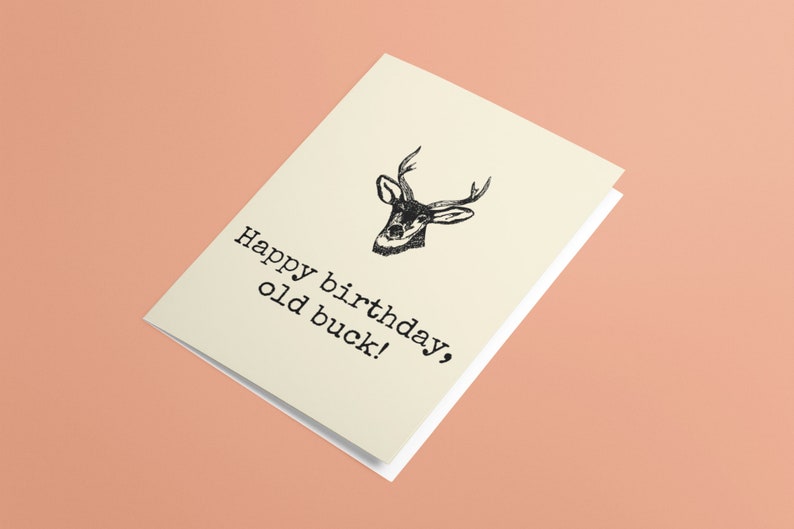 Deer Hunter Printable Birthday Card Hunting Birthday Card - Etsy