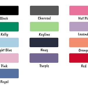 Peut inclure: Un nuancier de 12 couleurs diff&eacute;rentes, dont le noir, le gris anthracite, le rose bonbon, le vert kelly, le vert citron, la lavande, le bleu clair, le marine, l'orange, le rose, le violet et le rouge. Les couleurs sont dispos&eacute;es en trois rang&eacute;es de quatre couleurs chacune.
