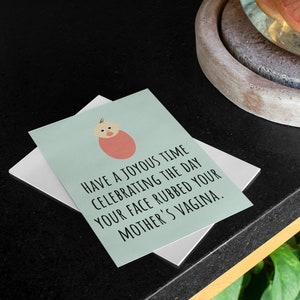 Funny Printable Birthday Card - Birthday Gift Card - Sarcasm Printable ...