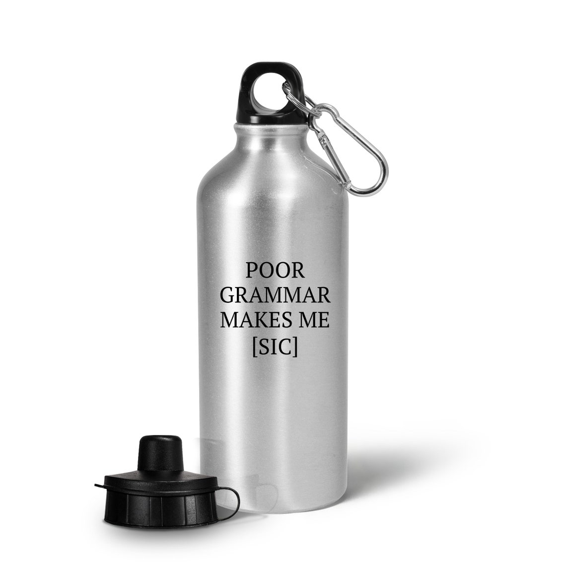 Funny Grammar Water Bottle English Teacher Gift Etsy