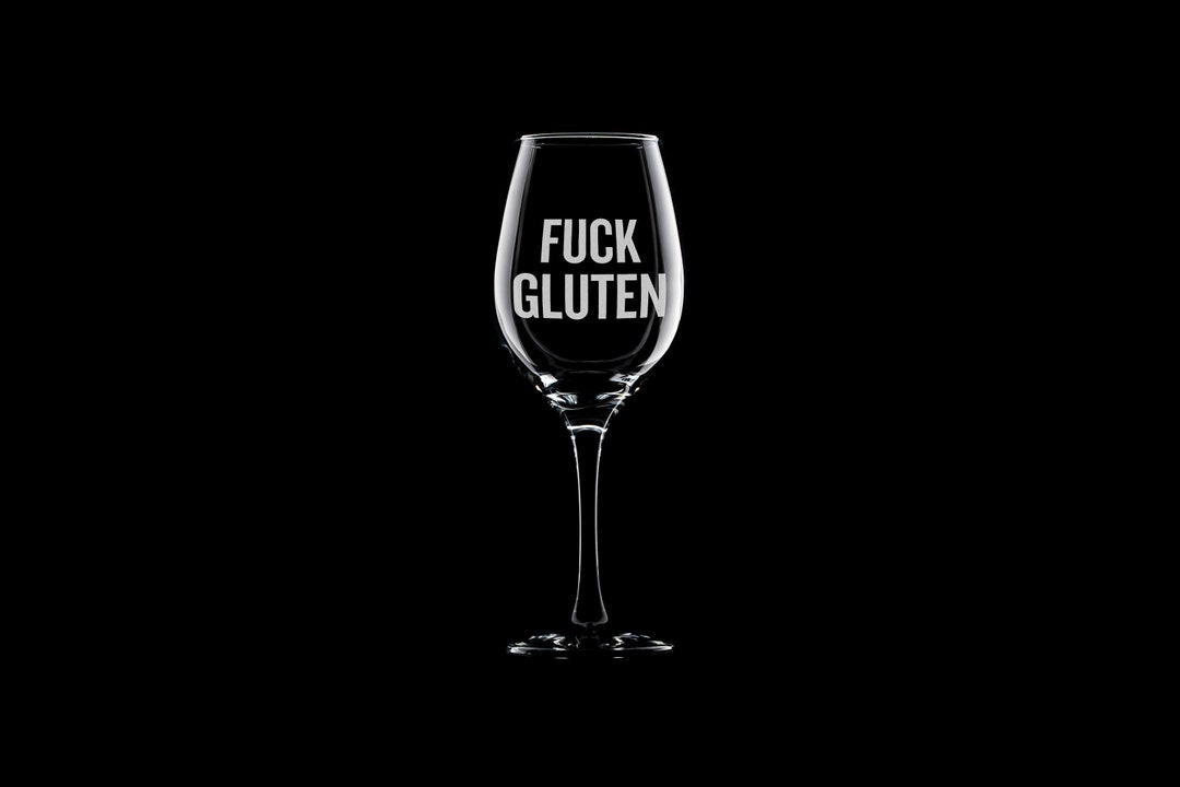 Anti Gluten Wine Glass Gluten Free Gift Idea Celiac Etsy