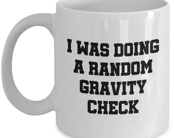 Taza divertida Get Well - Pierna rota - Brazo roto - Regalo Get Well - Comprobación de gravedad aleatoria