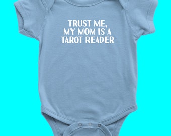 Tarot One-piece - Tarot Reader Baby Bodysuit - My Mom Is A Tarot Reader - Baby Shower or First Birthday Gift - Many Sizes And Colors