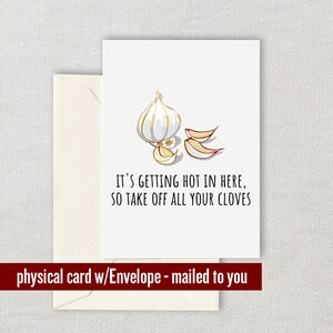 Funny Valentine Card - Boyfriend Card - Girlfriend Card - Anniversary Card - Take Off All Your Cloves