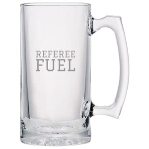 Funny Referee Beer Mug - Referee Gift Idea - Referee Fuel - Beer Glass