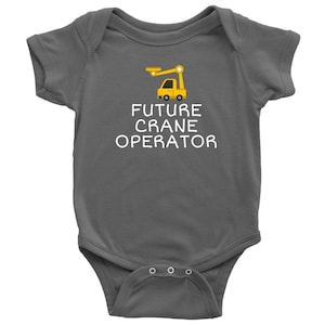 Crane Baby Bodysuit - Crane Operator Baby Gift - Future Crane Operator - Baby One-piece - Baby Shower Gift Idea