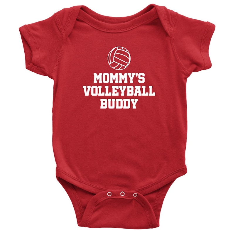 First Birthday Baby Shower Volleyball Baby One-piece Volleyball Baby Bodysuit Volleyball Player Baby Gift Mommy/'s Volleyball Buddy