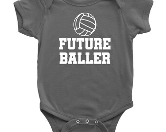 Volleyball Baby Bodysuit - Volleyball Player Baby Gift - Volleyball Baby One-piece - Future Baller - First Birthday or Baby Shower Gift