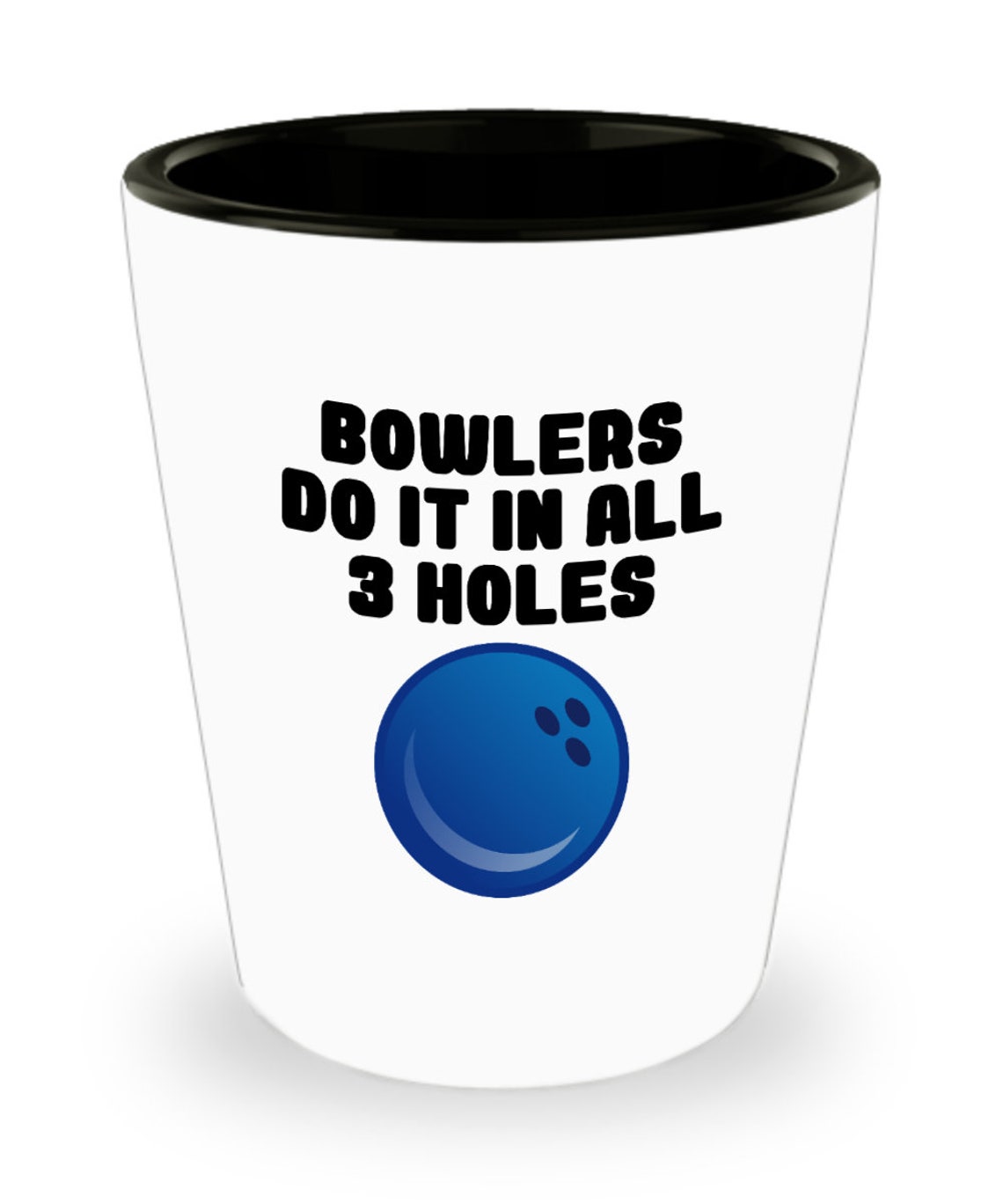 Funny Bowling Gift Bowling Shot Glass Bowler Present Etsy