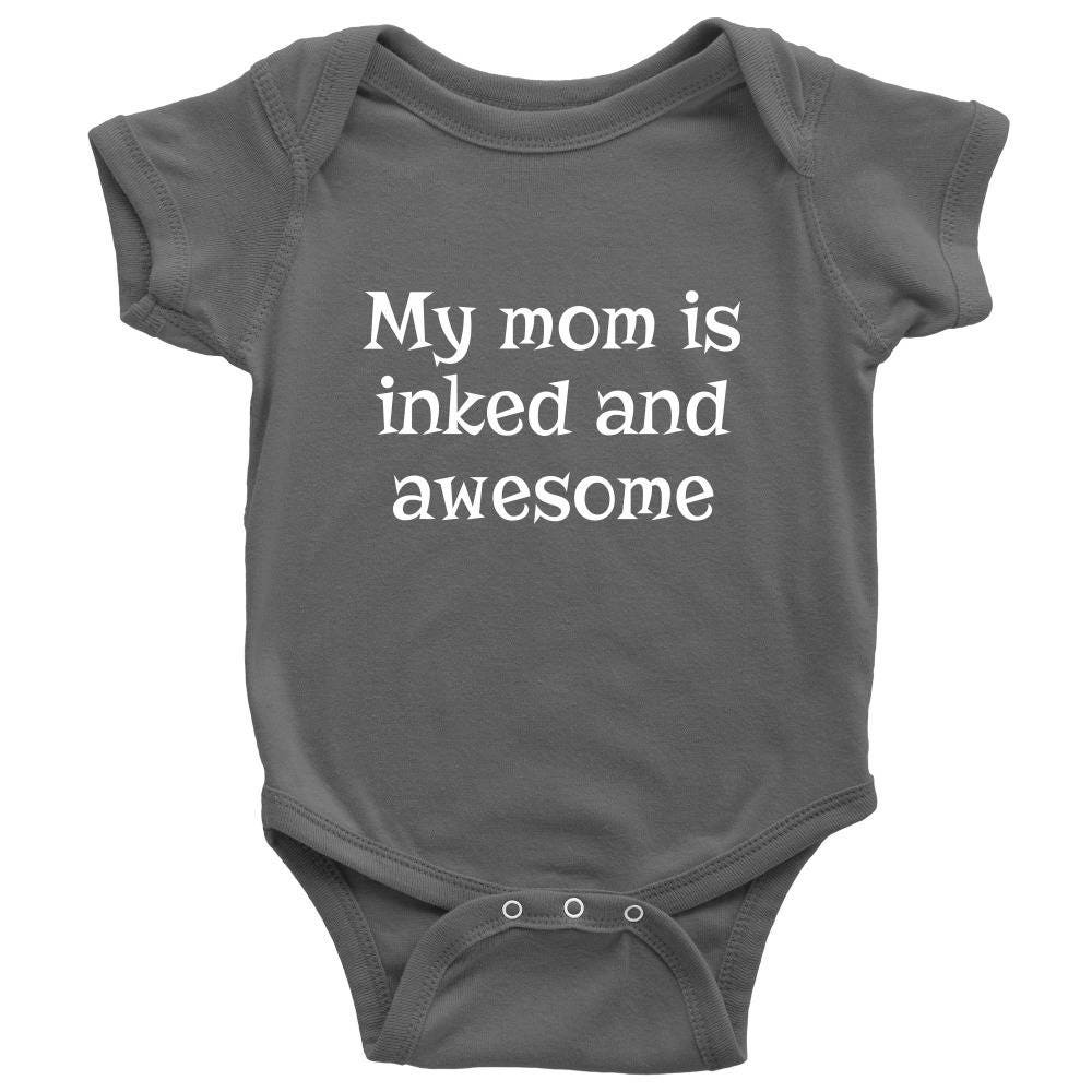 Cute Baby Onepiece Tattoo Baby Clothes My Mom is Inked Etsy