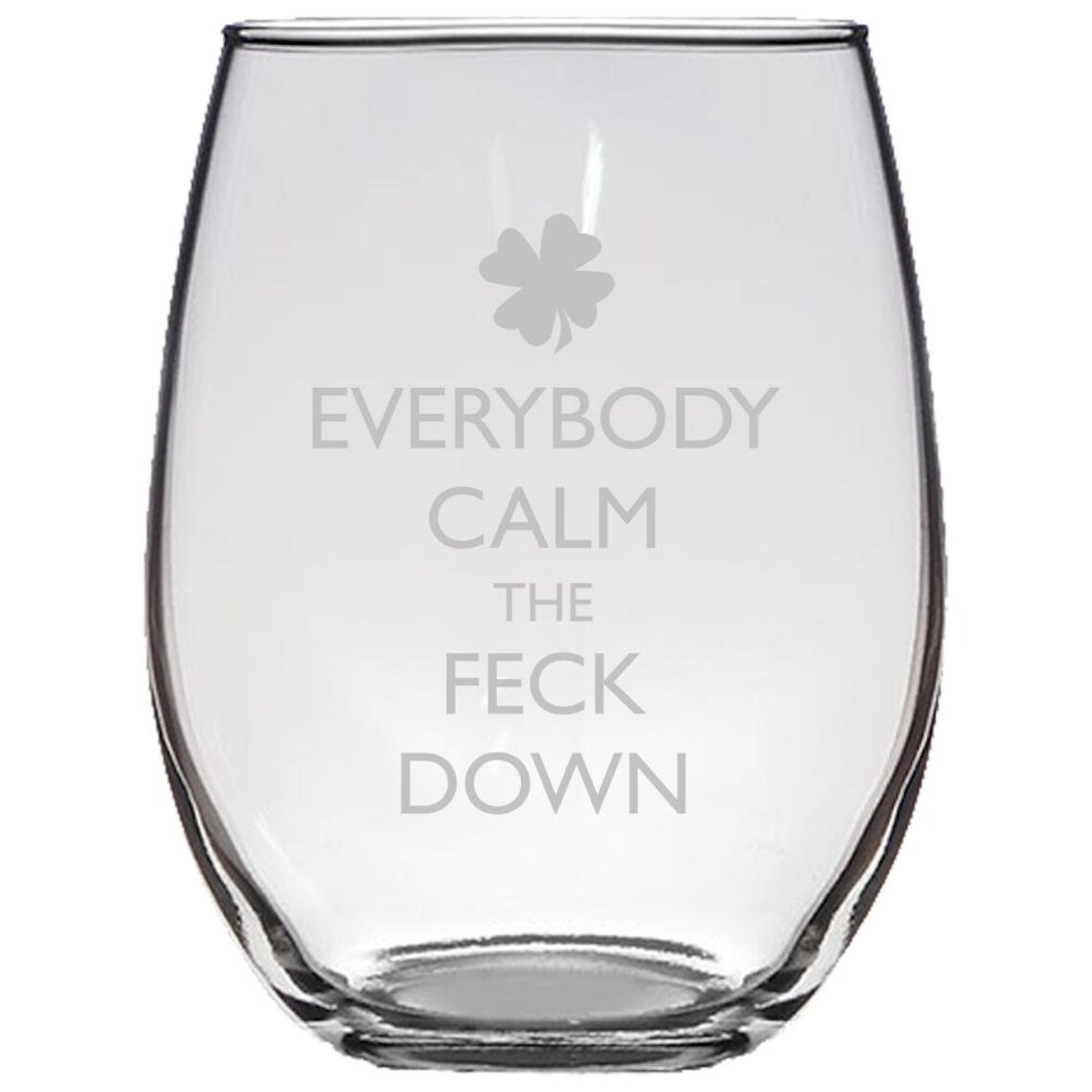 Funny Irish Stemless Wine Glass Irish Gifts Funny Irish Etsy