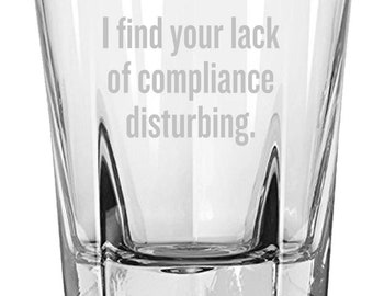 Compliance Officer Gift - Compliance Office Rocks Glass - Funny Compliance Present - Lack Of Compliance - Whiskey Tumbler