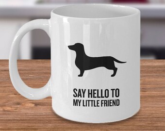 Taza de café con perro salchicha: regalo para los amantes de los perros salchicha