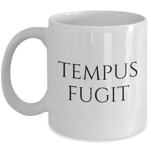 Horology Gift - Horologist Mug - Watchmaker, Clockmaker Gift - Watch Collector Gift - Timekeeping Aficionados - Tempus Fugit