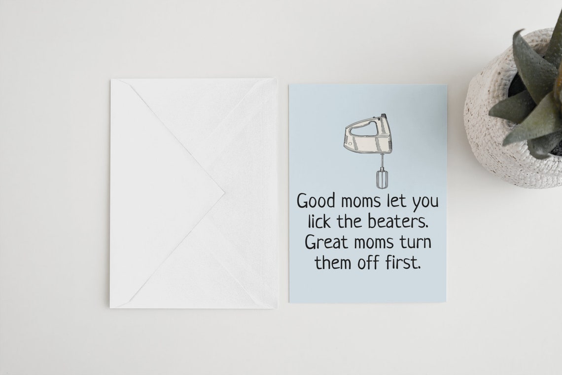 Funny Mother Greeting Card - Mother's Day Card - Mom Card - Mother's ...