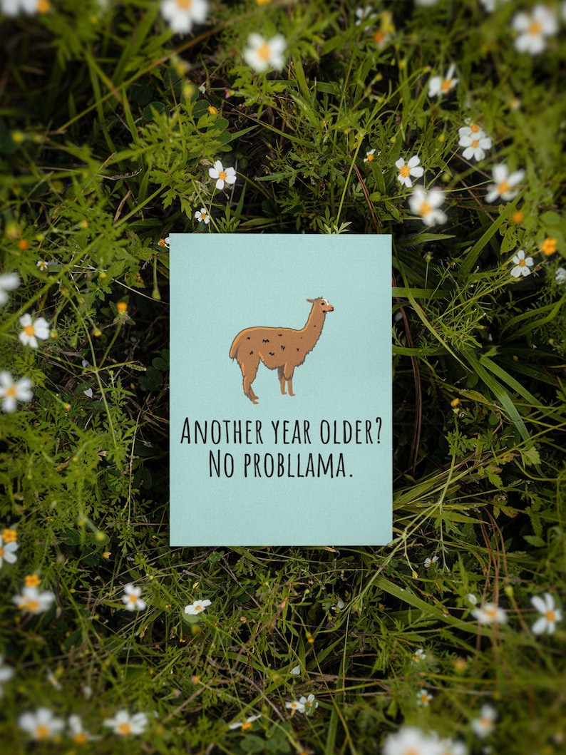 Funny Llama Printable Card Llama Birthday Card Llama Lover - Etsy