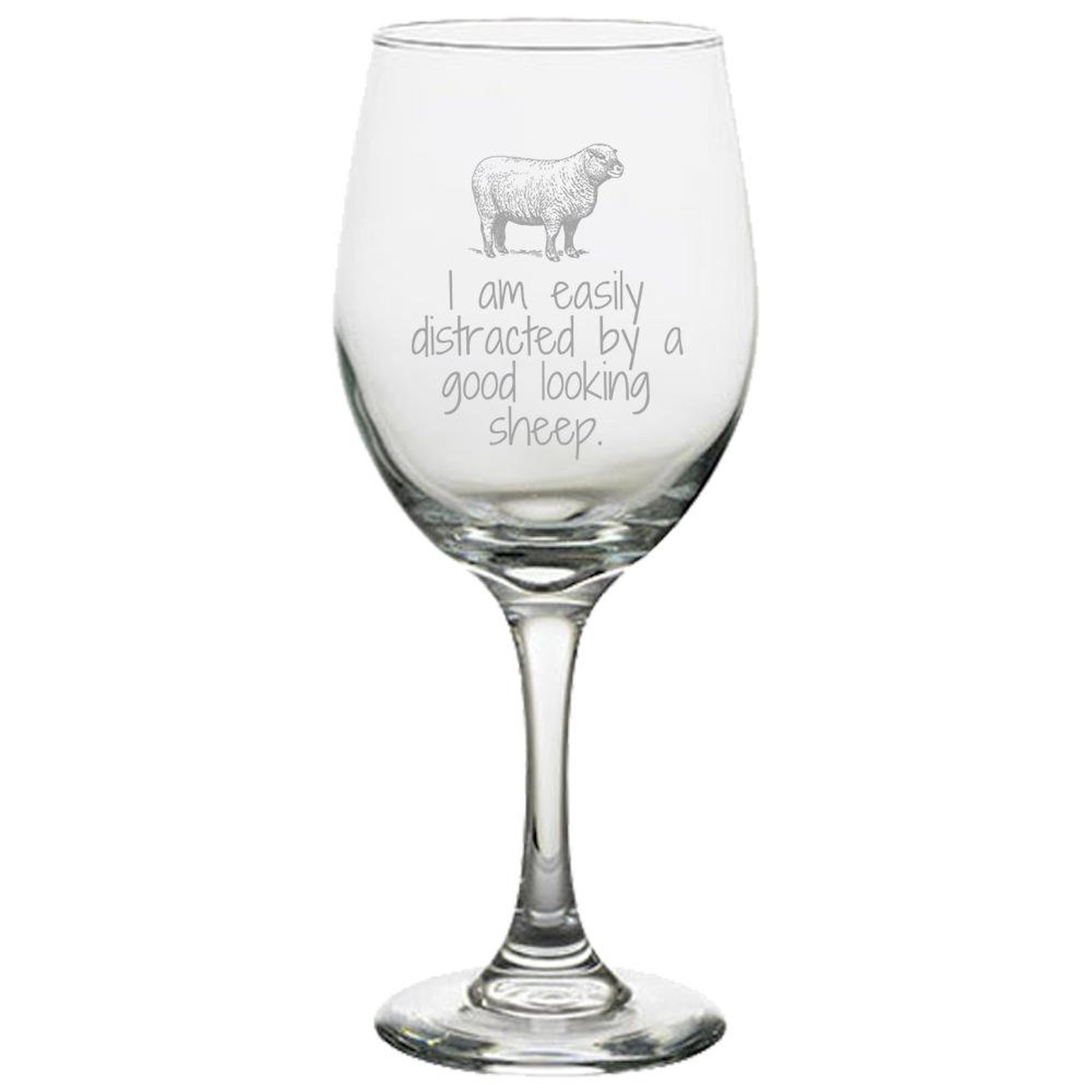Sheep Lover Wine Glass Gift For Sheep Farmer Dairy Farm Etsy
